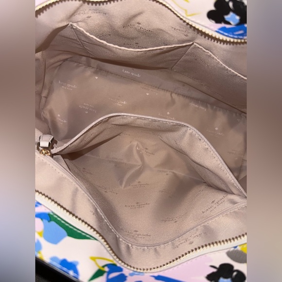 Kate Spade Floral Tote Bag Set in Blue and Cream - Picture 5 of 5